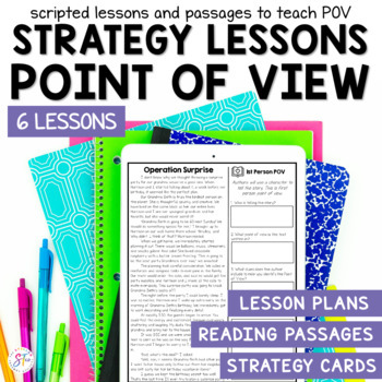 Preview of Point of View Small Group Reading Lesson Plans and Passages & Worksheets