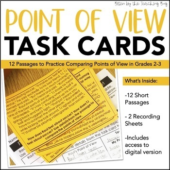 Preview of Comparing Point of View Task Cards