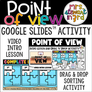 Preview of Point of View Video Intro Lesson and Activity for Google Slides™