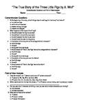 Point of View Worksheet (The True Story of the 3 Little Pi