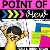 Point of View Worksheets Task Cards Activities Google Forms and Pixel Art