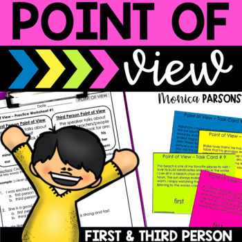Preview of Point of View Worksheets First Person and Third Person Point of View