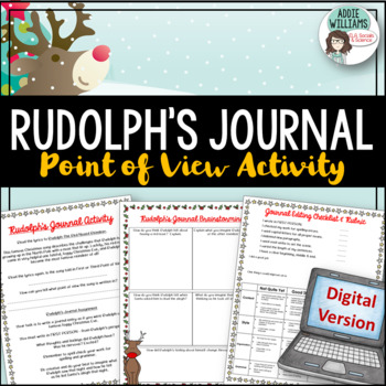 Preview of Point of View Writing Activity - Rudolph's Story - DIGITAL