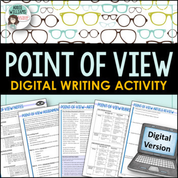 Preview of Point of View Writing & Review Activity - Digital Version