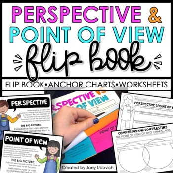 Preview of Point of View and Perspective Flip Book & Printables 
