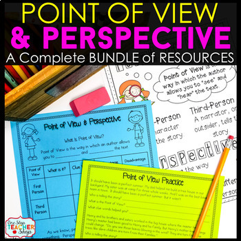 Preview of Point of View & Perspective - Lesson, Activities, Worksheets, Poster & More
