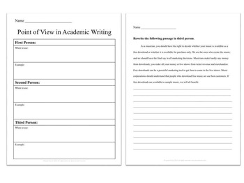 point of view an essay