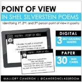 Point of View in Poetry Task Cards & Self-Grading Quizzes 