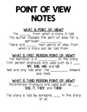 Point of view notes to go with the powerpoint