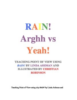 Preview of Point of view using book Rain! by Linda Ashman