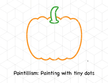 Preview of Pointillism Pumpkin Activity
