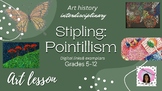 Pointillism/Stipling art lesson, w art history, ext activi