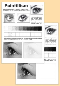 Preview of Pointillism Worksheet