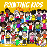 Pointing Kids Clipart [ARTeam Studio]