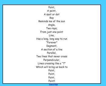 Preview of Points, Line Segments, Lines & Rays  4.G.A.1