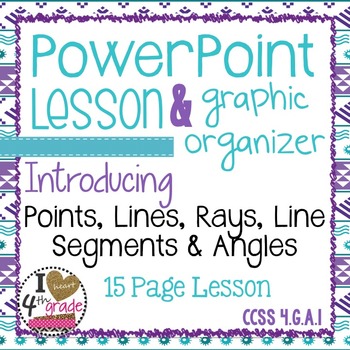 Preview of Points, Lines, Line Segments, Rays and Angles LESSON