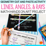 Points, Lines, Line Segments and Types of Angles Vocabulary Geometry Art Project