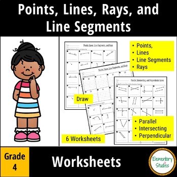 Preview of Points, Lines, Line Segments, and Rays Worksheets
