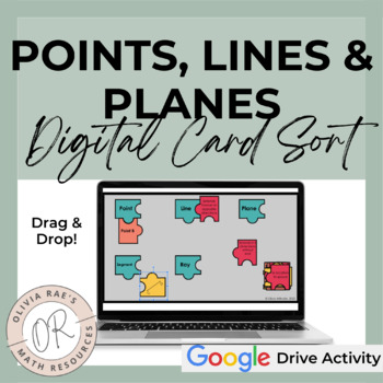 Preview of Points, Lines & Planes Digital Card Sort