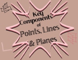 Points, Lines & Planes - Vocabulary Flip Book Activity