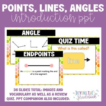 Preview of Points, Lines, Rays, & Angles PowerPoint