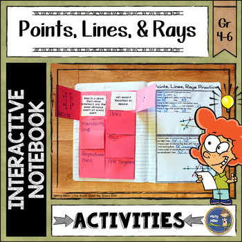 Preview of Points Lines Rays Interactive Notebook