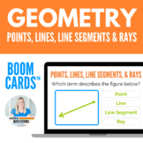 Points Lines Rays & Line Segments Boom Cards™ Digital Activity