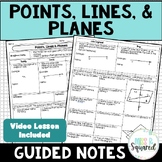 Points Lines and Planes Guided Notes