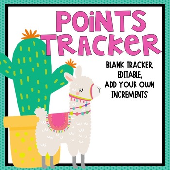 Preview of Points Tracker Llama Themed