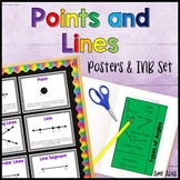 Points and Lines Posters and Interactive Notebook INB Set 