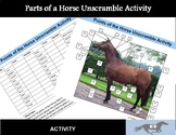 Parts of a Horse Activity