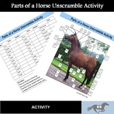 Parts of a Horse Activity