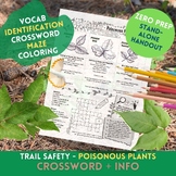 Poisonous Plants, Trail Safety! - Identify + Color + Crossword