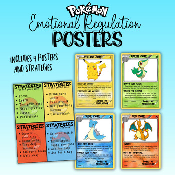 Preview of Pokémon Emotional Regulation Cards/Posters