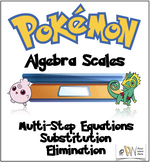 Pokemon Algebra Scales - Systems of Equations