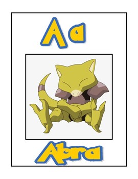 Pokemon alphabet posters/cards  Pokemon, Abc cards, Class theme
