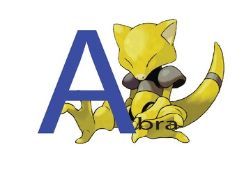 Preview of Pokemon Alphabets