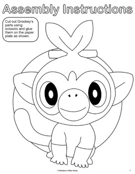 How to Draw Pokemon GROOKEY  Easy Step by step 