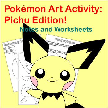 Pokemon Notebook Student Homework Book Picchu Animation Pattern
