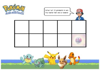 Preview of Pokémon Behaviour Reward Chart