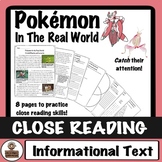 Pokémon Close Read and Worksheets/Activities: Orchid Manti