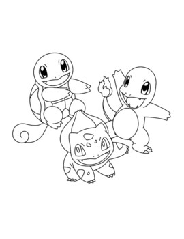 Pokemon Coloring Pages by Souly Natural Creations