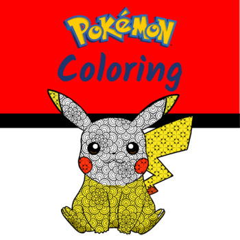 Preview of Pokemon Coloring Pages With Beautiful Pattern