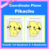 Pokemon Coordinate Plane Graphing Picture: Pikachu