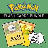 Pokémon Flash Cards Bundle (Multiplication, Fractions, Digits)