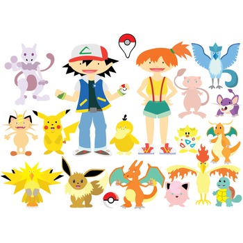 Preview of Pokemon Go - Clipart & Vector Set