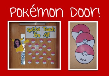 Preview of Pokemon Go - Door and Bulletin Board Design!
