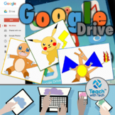 Video Game Characters using Shapes in Google Drawings BUNDLE