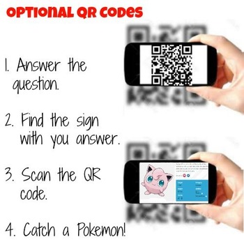 Pokemon Go Game Template With Optional Qr Codes By Mathematic Fanatic