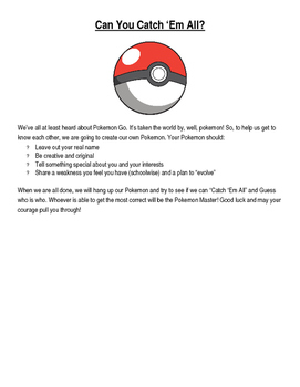 Preview of Pokemon Go! Getting to Know You!